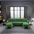 Bethanne 3 - Piece Upholstered Convertible Sectional Sofa Couch with Ottoman-1135447902