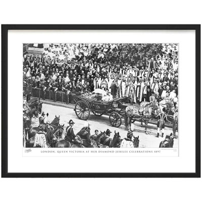 London, Queen Victoria At Her Diamond Jubilee Celebrations 1897 by Francis Frith - Single Picture Frame Print