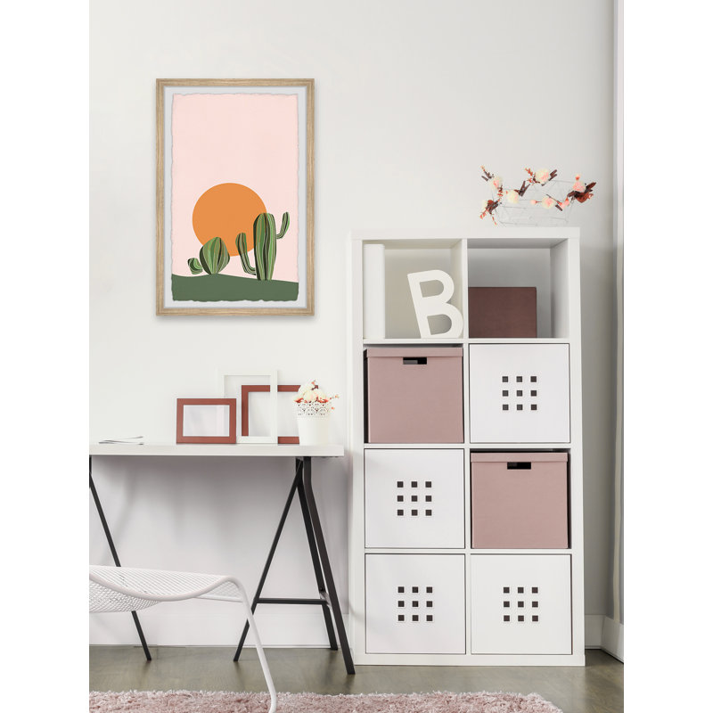 Desert Garden - Single Picture Frame Painting, 30cm H x 20cm W