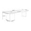 Bureau rectangulaire à 3 tiroirs brun noisette + blanc beige + bois manufacturé-476382657-476382684