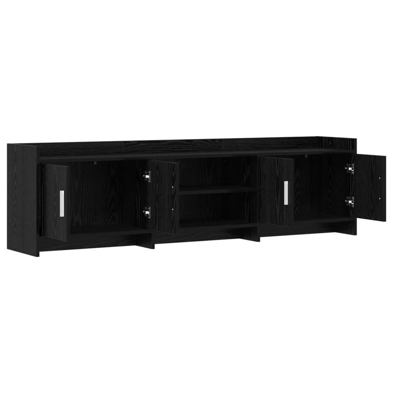 TV Stand for TVs up to 75", Black Oak