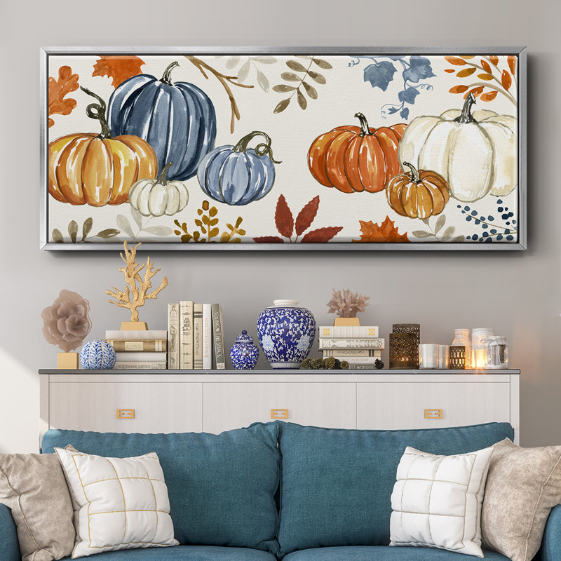 Harvest Time II- Framed Canvas, 20" H x 50" W