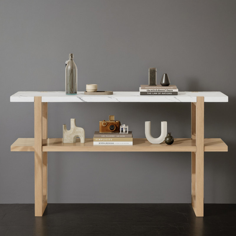 Table d'appoint 54 po pour vestibule, Naturel / naturel