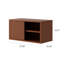 Modern Wooden Bookcase With Storage Cabinet