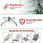 Arbre de Noël enneigé 7 pi - Arbre en PVC mince avec 469 pointes enneigées, conception peu encombrante, effet de neige réaliste, support en métal robuste, installation facile
