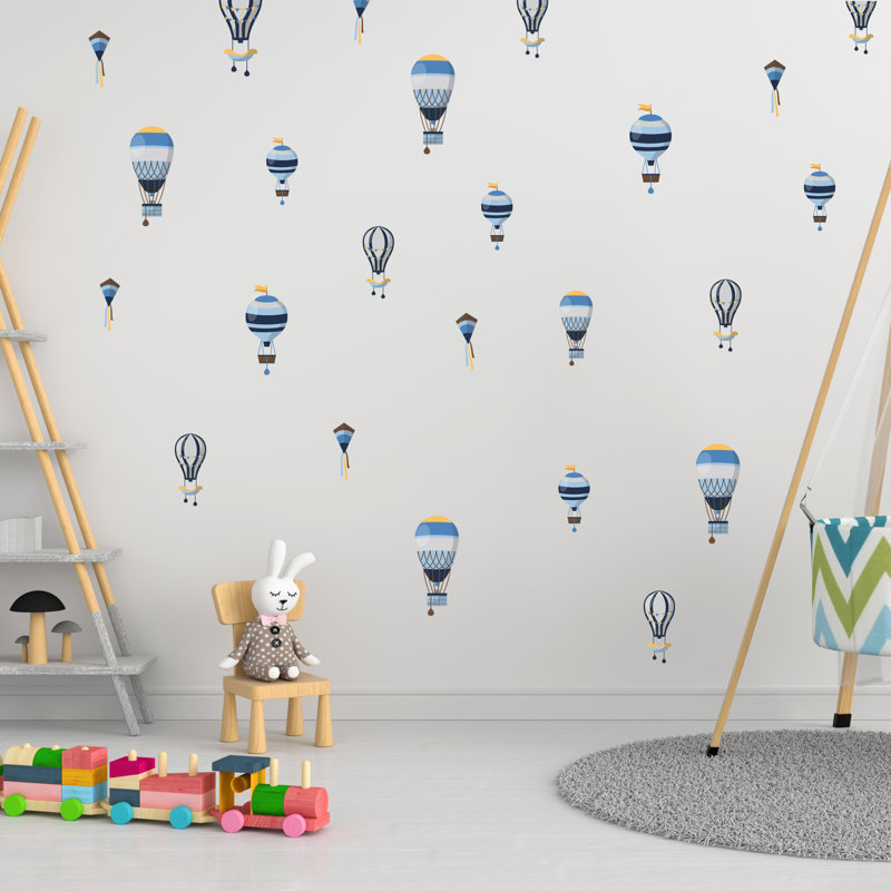 Non-Wall Damaging Wall Decal, Blue