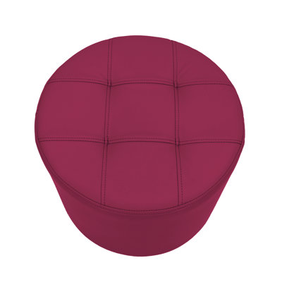Faux Leather Ottoman