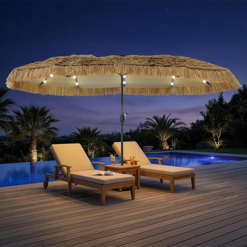 Parasol 13 pi avec 36 lumières DEL