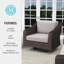 Chaises pivotantes d'extérieur en rotin avec coussins toutes saisons Martha Stewart Bedford-109713819-109713820