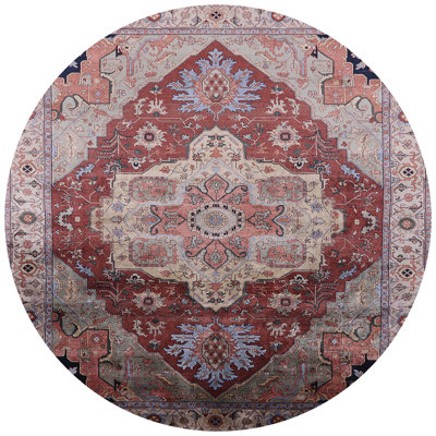 Tapis brun à motif oriental