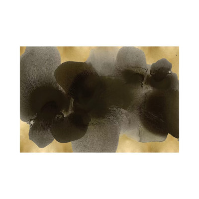 Black On Gold II by Hannah Carlson - Wrapped Canvas Painting
