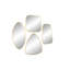 Ensemble de 4 miroirs d'appoint Glam