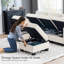 Canapé modulaire rembourré 4 pièces Ilyes-1407827430
