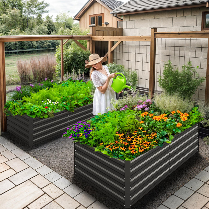 Tanusha Metal Raised Garden Bed