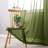 2 Panels Ombre Sheer Curtains - Faux Linen Gradient Semi Voile Grommet Top Drapes for Bedroom and Living Room Decor-968417351-968417354