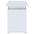 Rochelle White Computer Desk With 2 Drawers And Cabinet