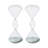 Geometric Tri-Layer Hourglasses With Grey Sand, 60-Minute Sand Timers