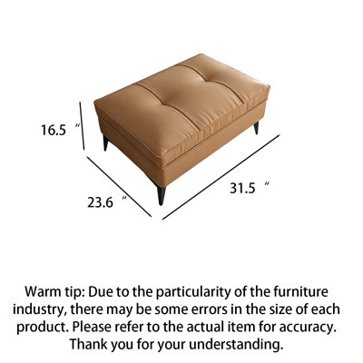 Multi Purpose Leather Ottoman Coffee Table