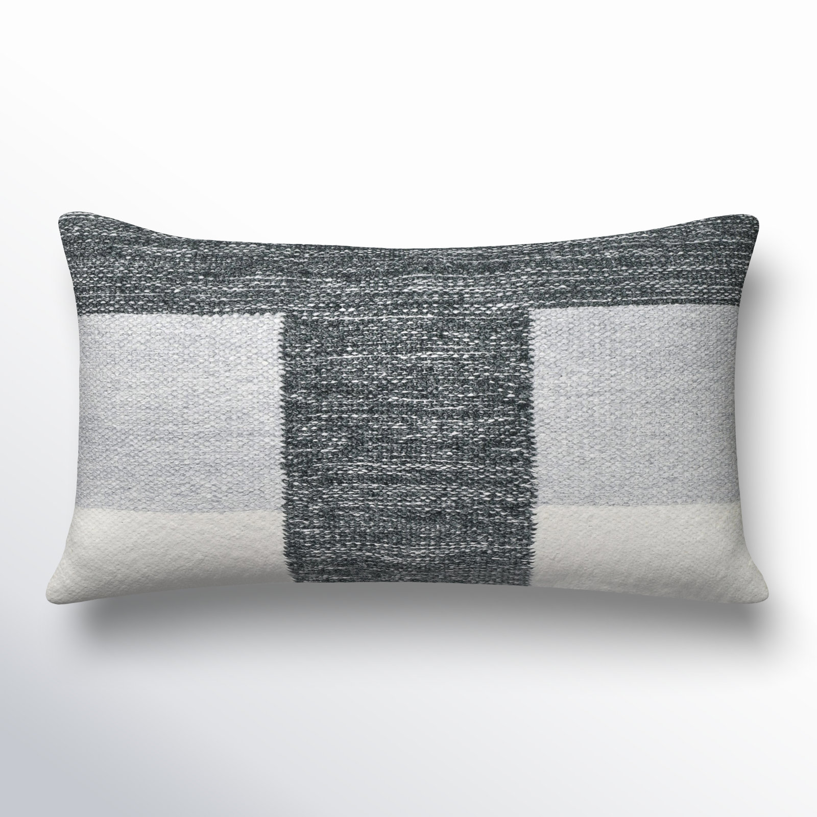 Throw Pillow, 22"H x 22"W, Charcoal, Square