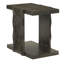 Linea Floor Shelf End Table with Storage