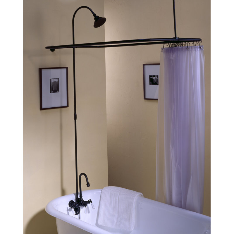 Système de douche Clawfoot Tub Enclosure (P0403) par Strom Living, Bronze huilé