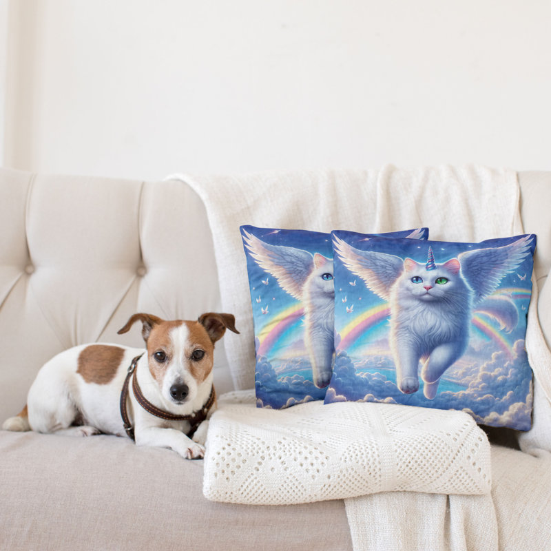 Reversible Pillow Cover, 18"H x 18"W