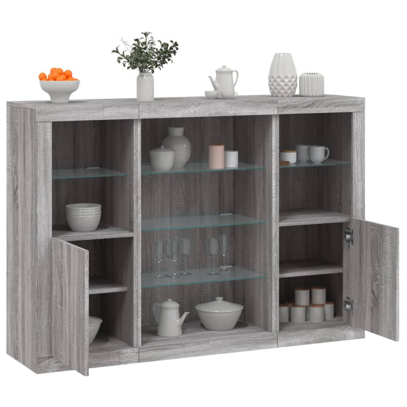 Badgeley 142.5cm Sideboard, Grey Sonoma