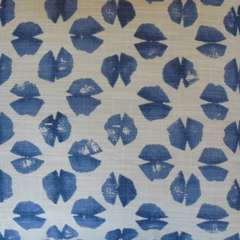 Onie Square Pillow Cover & Insert, Height(24") x Width(24"), Blue