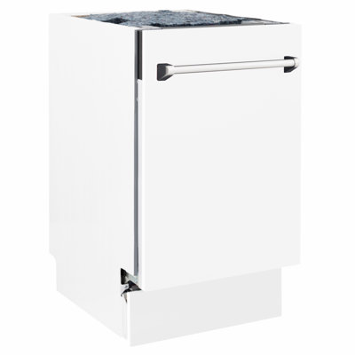 ZLINE 18" Tallac Series 3rd Rack Top Control Dishwasher with Stainless Steel Tub, 51dBa
