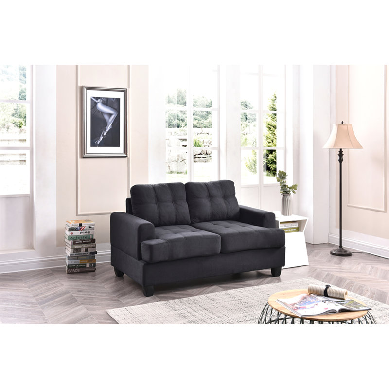 Cozy Transitional Loveseat For Two