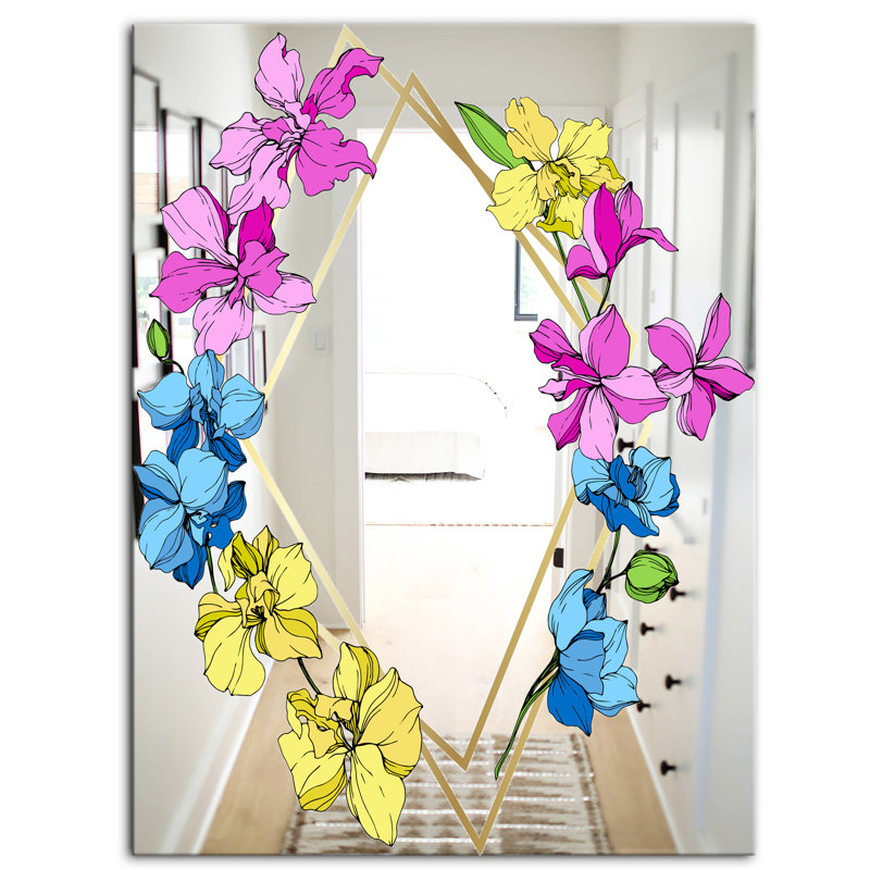 Miroir de salle de bain Efflorescent, L 29,5 po x H 39,4 po, Fleur
