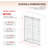 UKD01 56 to 58 in. x 76 in. H Frameless Double Sliding Shower Door with 3/8 in. (10mm) Clear Glass -120280485-122741028