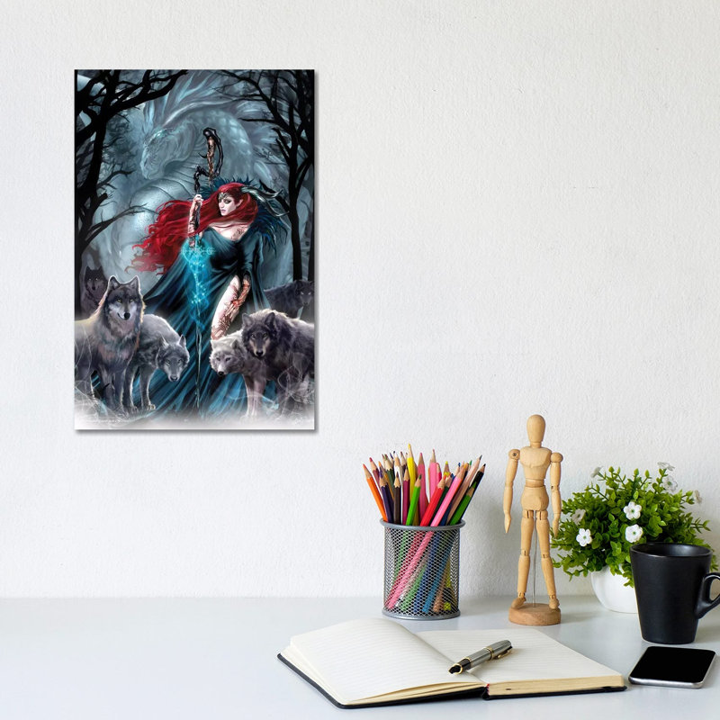 Zodiac Scorpio by Ruth Thompson - Wrapped Canvas Print, 20.32 cm H x 30.48 cm W