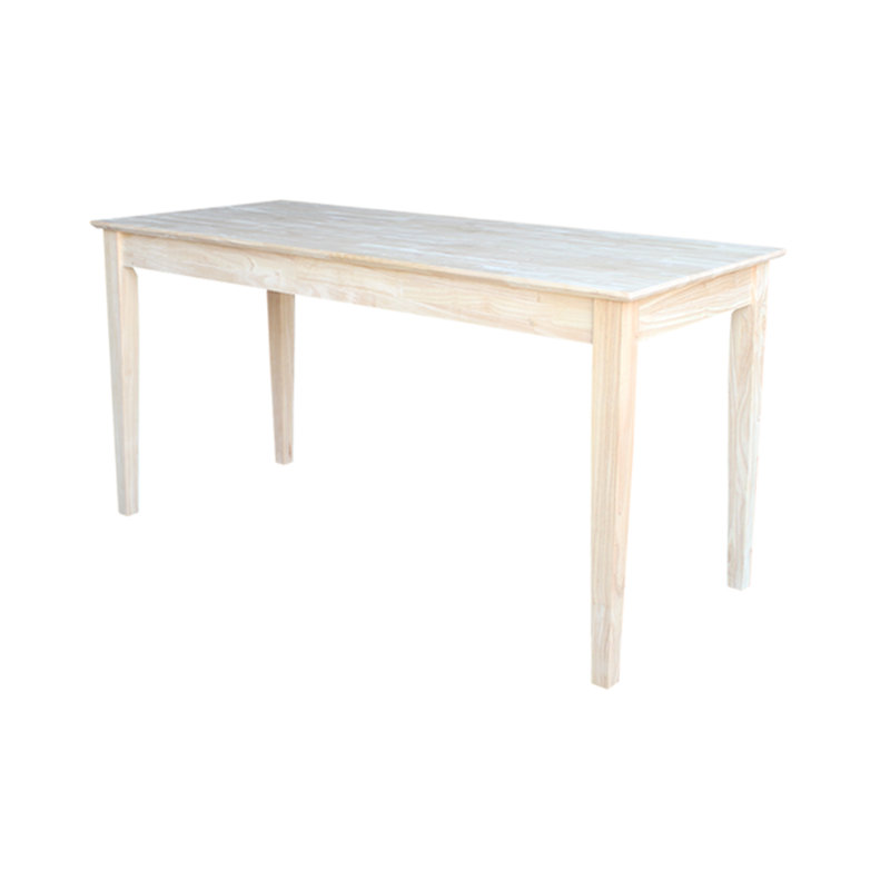 Leadington Solid Wood Writing Desk, 30" H x 60" W x 26" D, Unfinished/ Ready to Finish