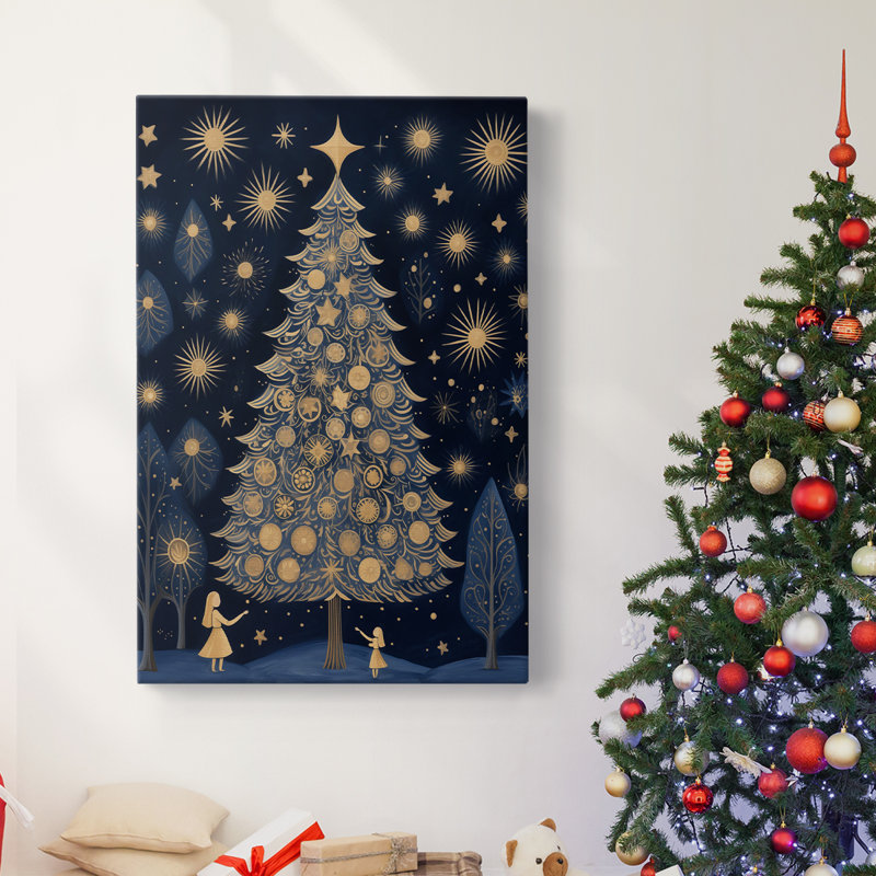 Art des Fêtes de Noël - Toile tendue avec châssis DCXLIV, H 18 po x l 12 po