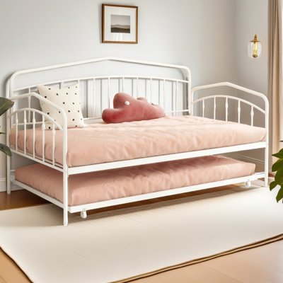 Twin Daybed With Twin Trundle, White