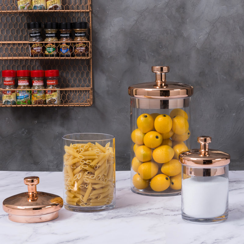 3 Piece Kitchen Canisters & Storage Jars Set
