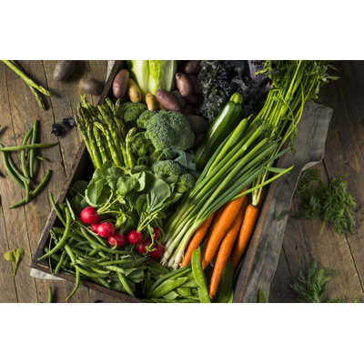 Farmers Market Box 1 Piece Wrapped Canvas Wall Art