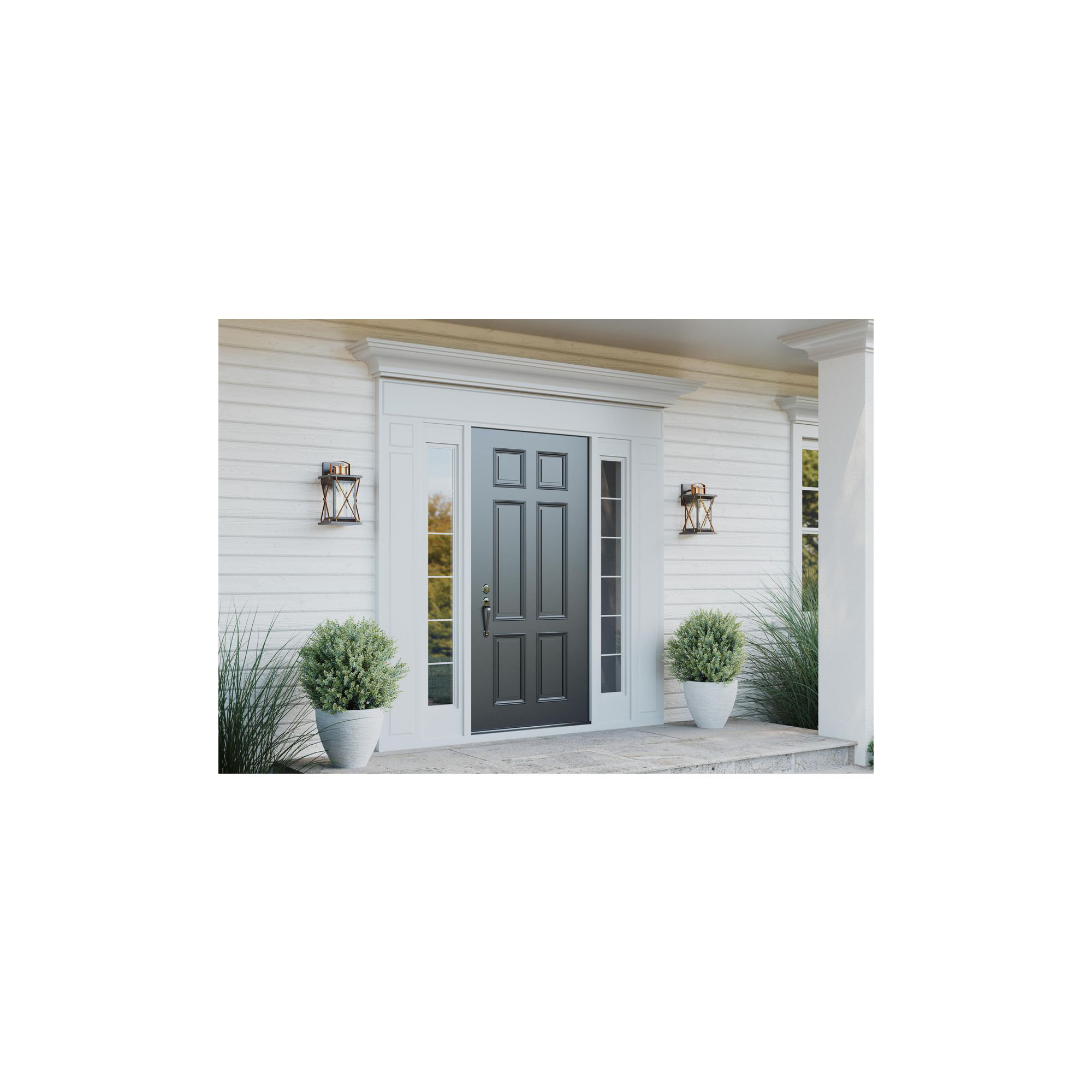Inanna Single Light Outdoor Wall Light, Antique Bronze, 13" H x 6.5" W x 7.5" D