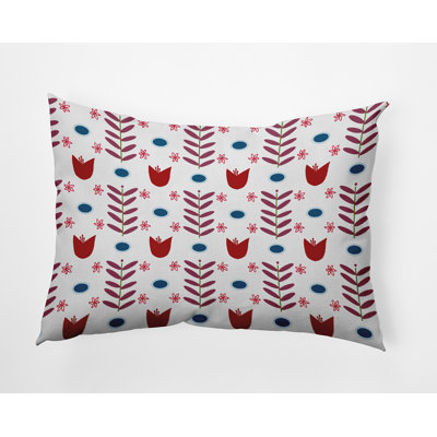 Polyester Lumbar Rectangular Indoor/Outdoor Pillow Cover & Insert
