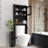 Modern Over The Toilet Space Saver Wood Storage Cabinet With Adjustable Shelves For Bathroom Organization