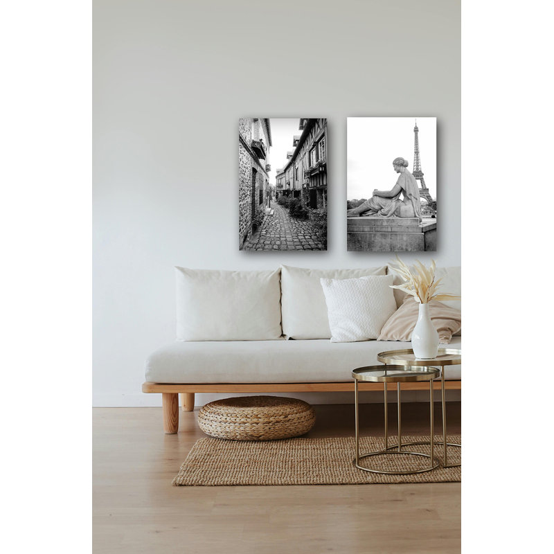 Givenchy Paris with Eiffel Tower and Statue 24x36