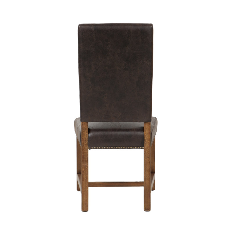 Darcy Leather Dining Chair, Dark Brown