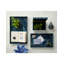 Glass Dark Blue Pear Set Of 2