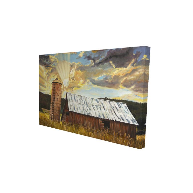 Hay Barn - Rustic Livingroom Canvas for Home Decor