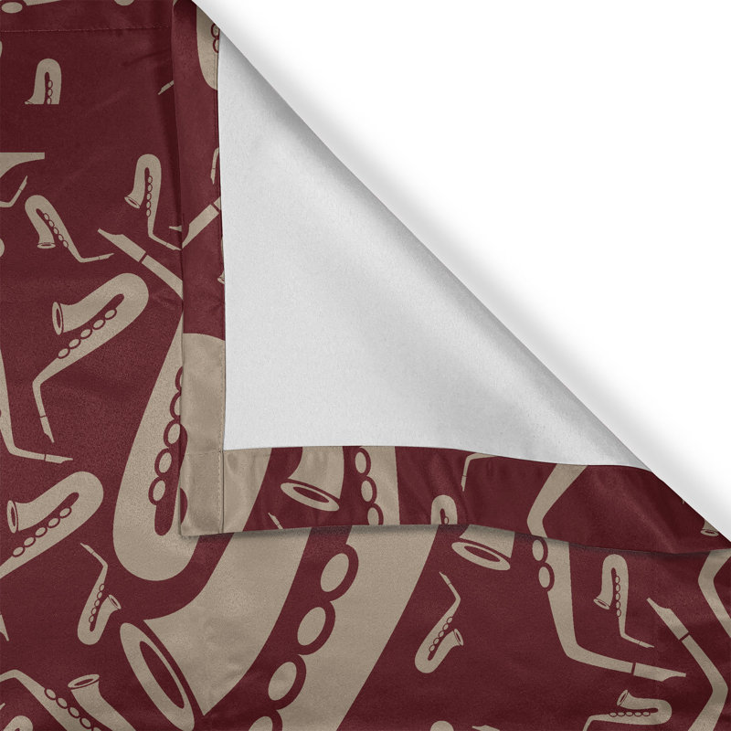 Polyester Semi Sheer Curtain Pair