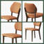 Chaise de salle à manger Mid-Century