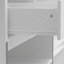 Armoire à vin à 2 tiroirs 68,9 po avec porte-bouteilles et porte-verres H 68,9 po