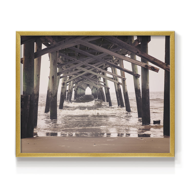 Under the Boardwalk -Framed Print - Restickable, 11" H x 14" W