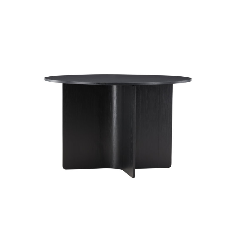 Bharma Round Dining Table, Black